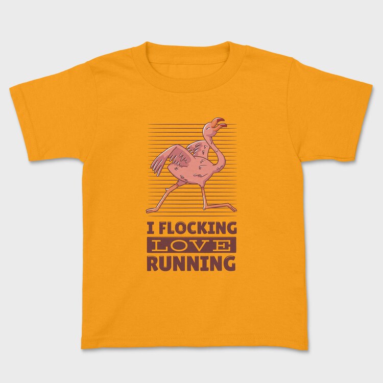 Flamingo Running, Tricou Copii