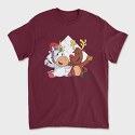 Unicorn Deer Christmas, Tricou Barbati (Unisex)