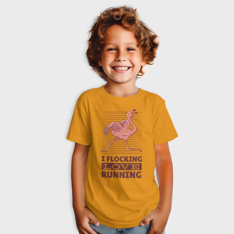 Flamingo Running, Tricou Copii