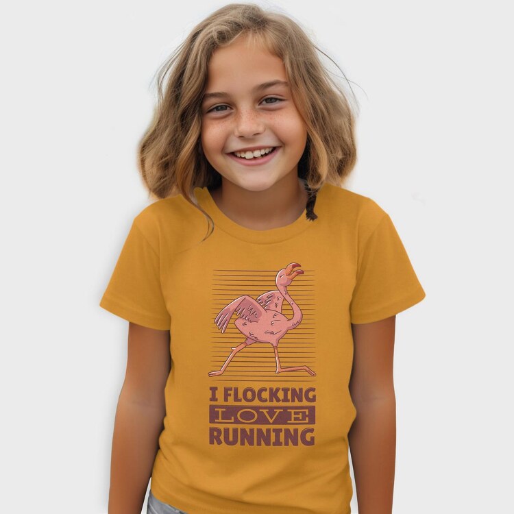 Flamingo Running, Tricou Copii