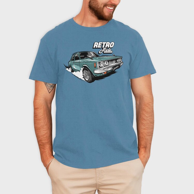 Retro Ride, Tricou Barbati (Unisex)