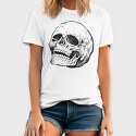 Leaning Skull Hand Drawn, Tricou Barbati (Unisex)