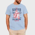 Vintage Scooter, Tricou Barbati (Unisex)