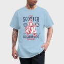 Vintage Scooter, Tricou Barbati (Unisex)