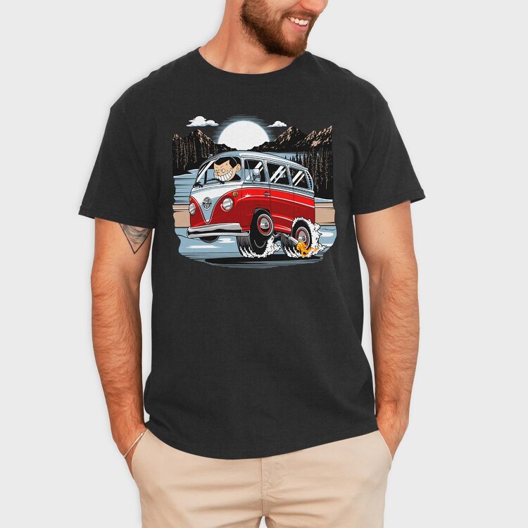 VW Kombi, Tricou Barbati (Unisex)