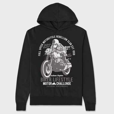 Biker Lifestyle, Hanorac Oversize Barbati (Unisex)