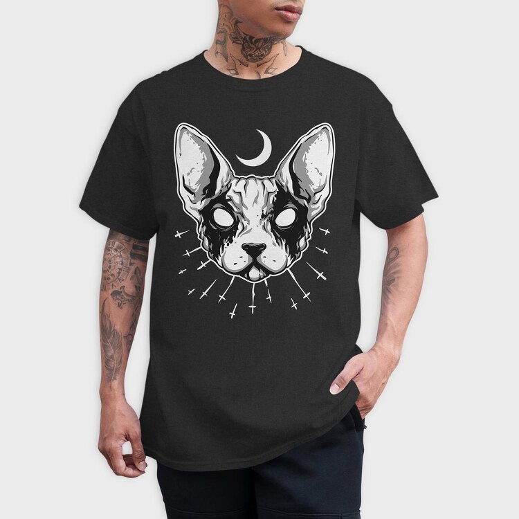 Black Metal Cat, Tricou Barbati (Unisex)