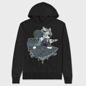 Thief Cat, Hanorac Oversize Barbati (Unisex)