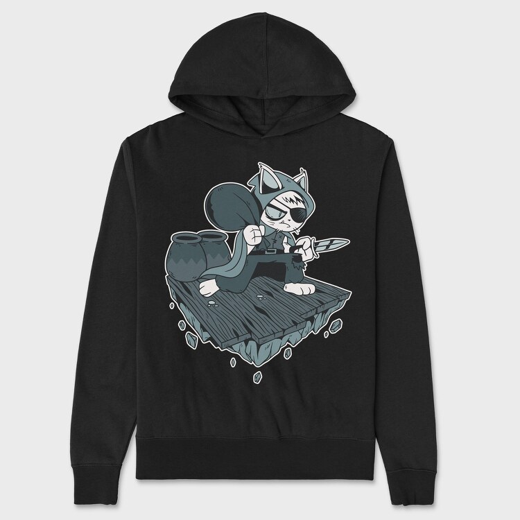 Thief Cat, Hanorac Oversize Barbati (Unisex)