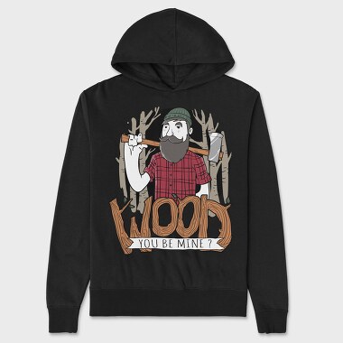 Wood You Be Mine, Hanorac Oversize Barbati (Unisex)