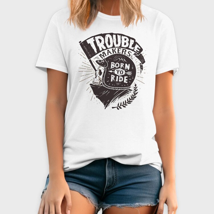 Born to ride, Tricou Barbati (Unisex)