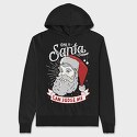 Only Santa Can Judge Me, Hanorac Oversize Barbati (Unisex)