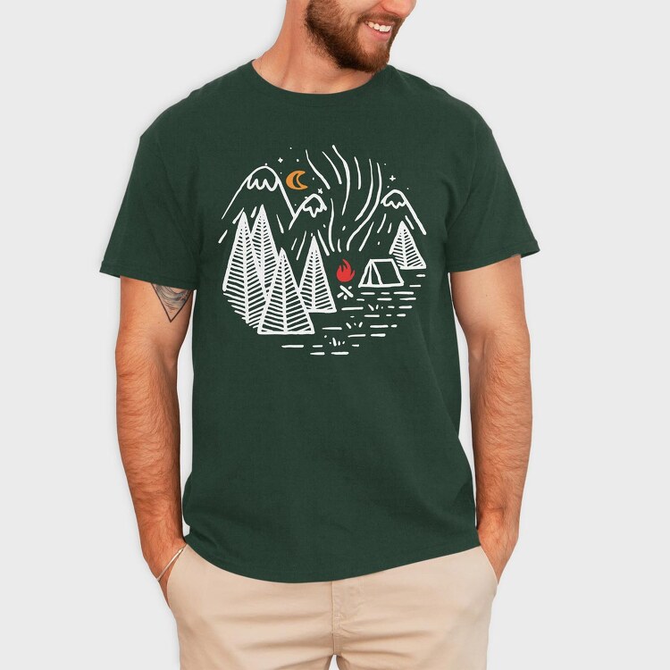 Camp, Tricou Barbati (Unisex)