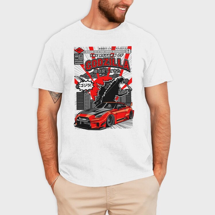Godzilla R35, Tricou Barbati (Unisex)