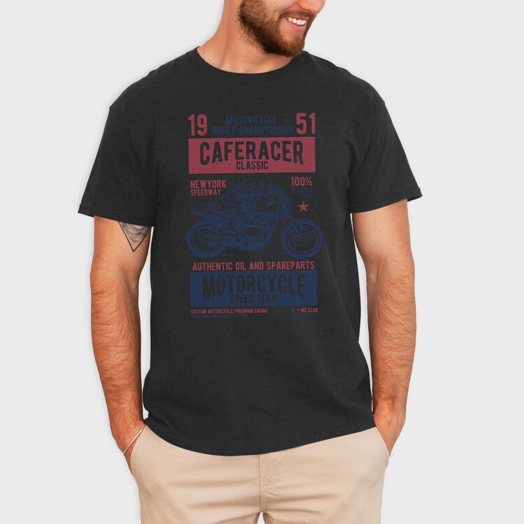 Caferacer Classic Race, Tricou Barbati (Unisex)