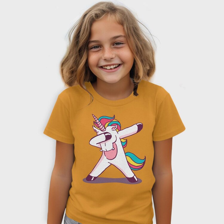 Dab Animal Comics Unicorn, Tricou Copii