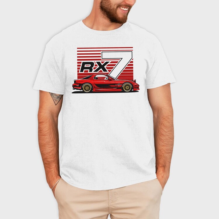 Red Rx7, Tricou Barbati (Unisex)