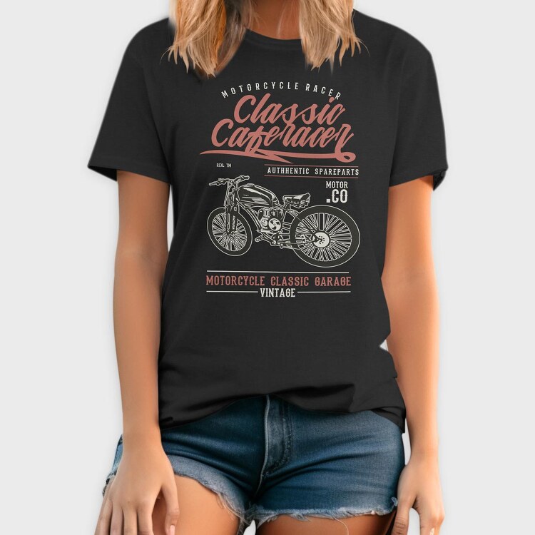 Classic Caferacer, Tricou Barbati (Unisex)