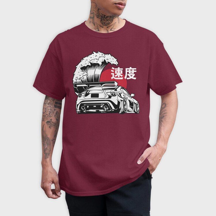 Wave Car, Tricou Barbati (Unisex)