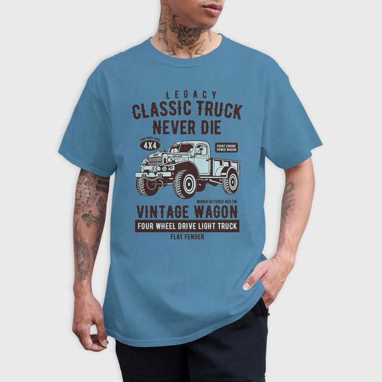Classic Truck, Tricou Barbati (Unisex)
