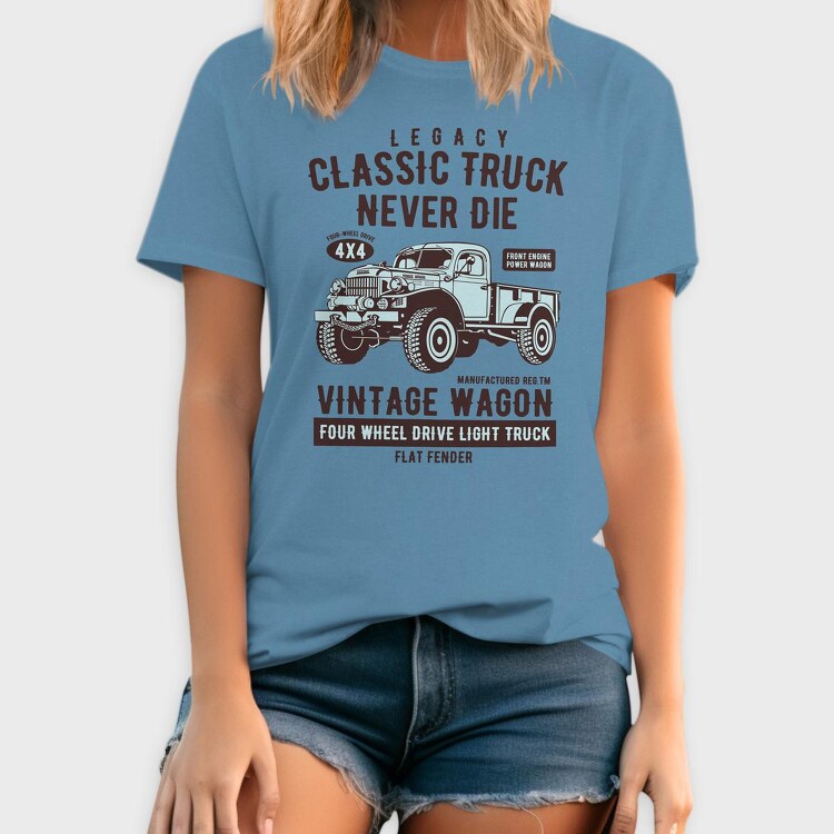 Classic Truck, Tricou Barbati (Unisex)