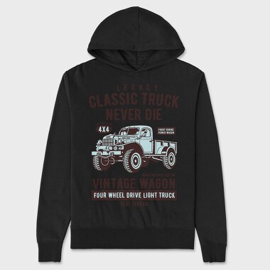 Classic Truck, Hanorac Oversize Barbati (Unisex)