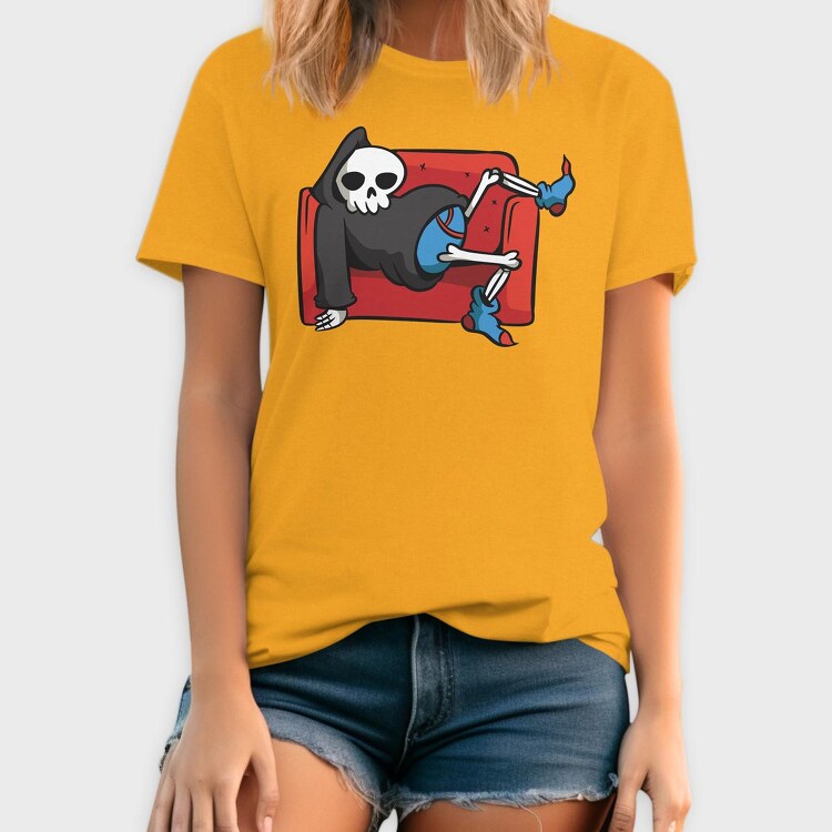 Lazy Grim Reaper, Tricou Barbati (Unisex)