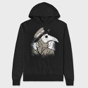 Dark Plague Doctor, Hanorac Oversize Barbati (Unisex)