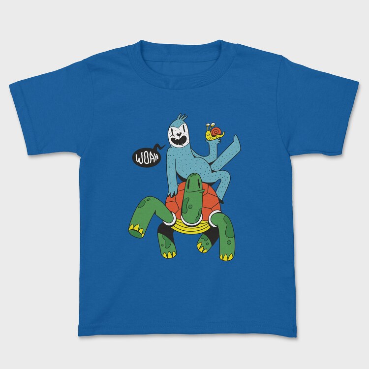 Sloth Turtle Snail, Tricou Copii