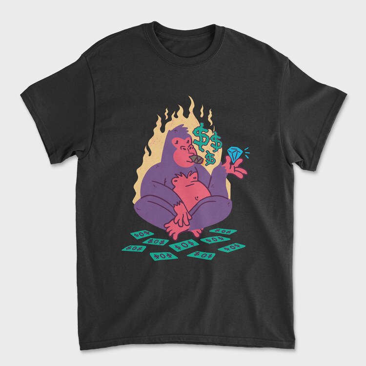 Pimp Gorilla, Tricou Barbati (Unisex)