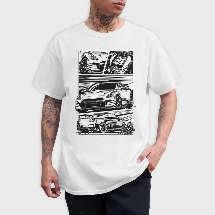Gtr R35, Tricou Barbati (Unisex)