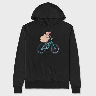Bicicycle Sheep, Hanorac Oversize Barbati (Unisex)