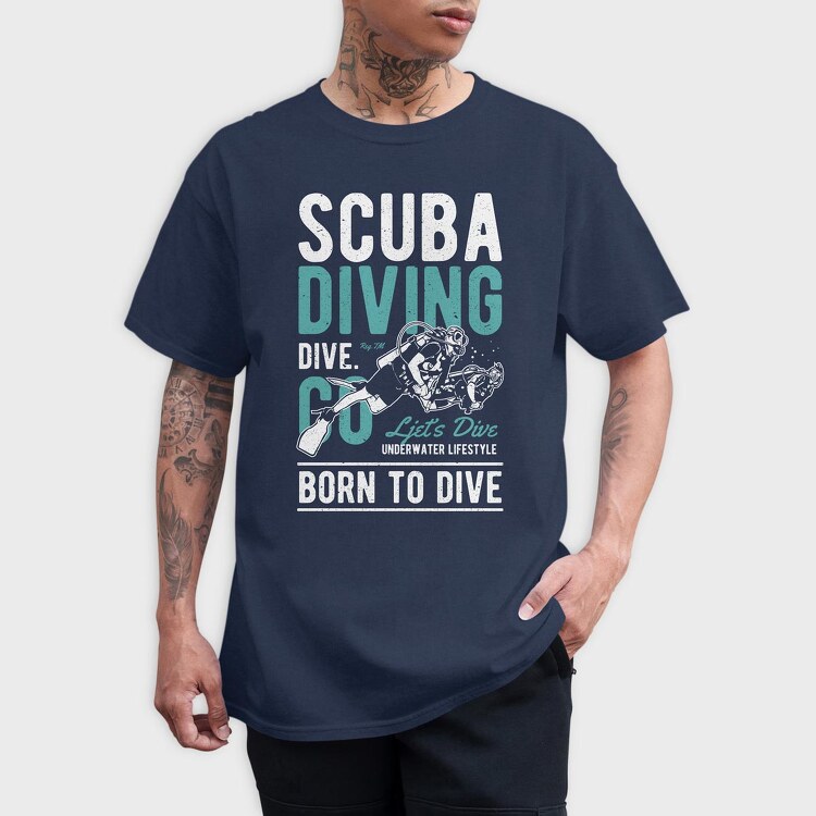 Scuba Diving, Tricou Barbati (Unisex)