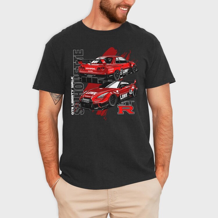 Silhouette GTR, Tricou Barbati (Unisex)