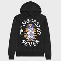 Never Sarcastic Dalmata, Hanorac Oversize Barbati (Unisex)