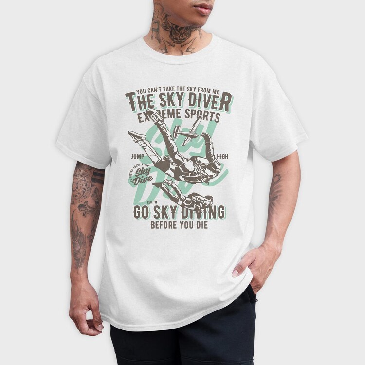 Sky Diver, Tricou Barbati (Unisex)