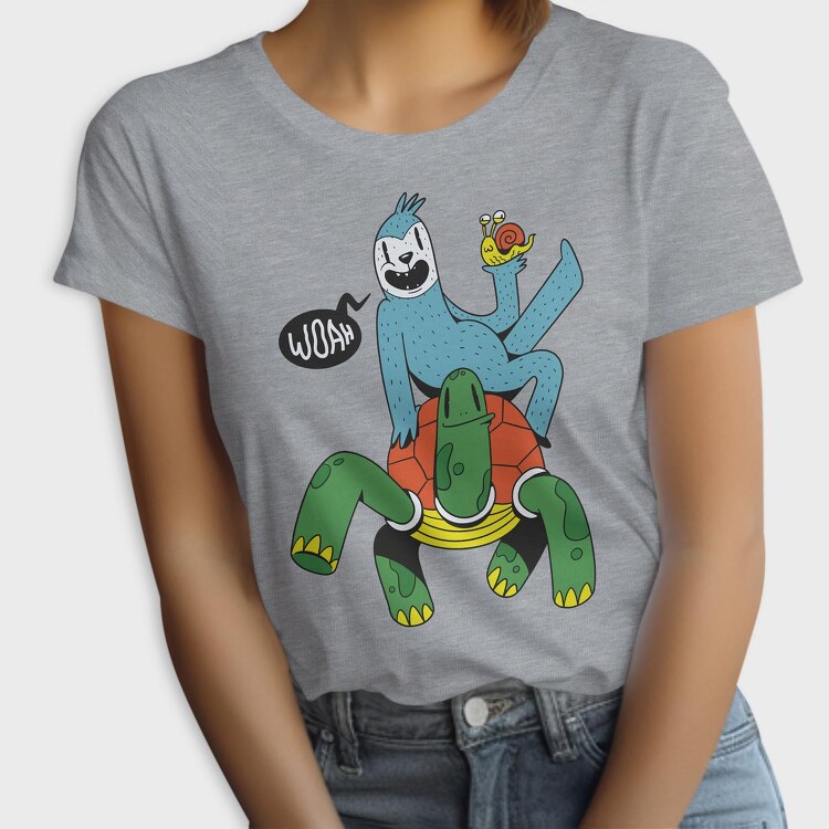 Sloth Turtle Snail, Tricou Femei