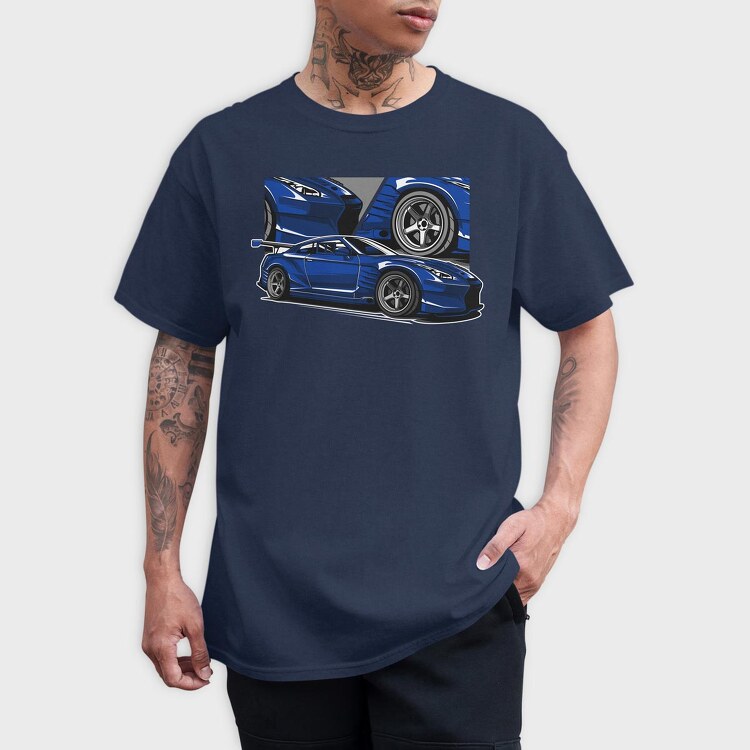 BLUE GTR, Tricou Barbati (Unisex)