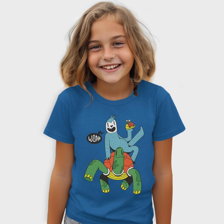 Sloth Turtle Snail, Tricou Copii