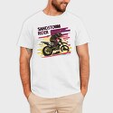 Motocross Rider MotorcycleArt 80S, Tricou Barbati (Unisex)