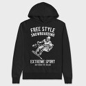 Free Style Snowboarding, Hanorac Oversize Barbati (Unisex)