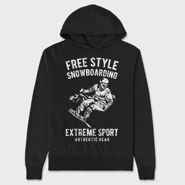 Free Style Snowboarding, Hanorac Oversize Barbati (Unisex)