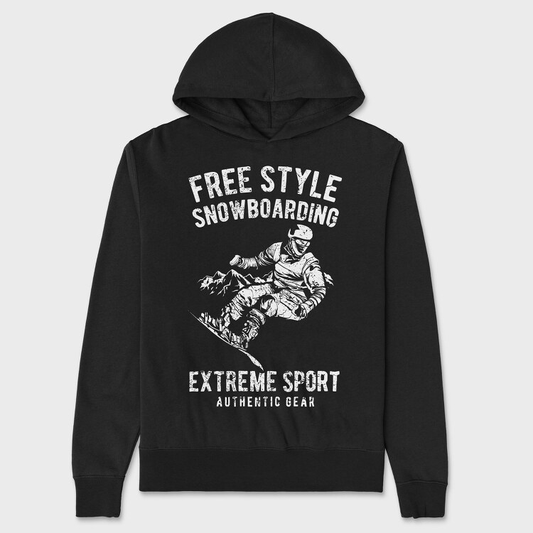 Free Style Snowboarding, Hanorac Oversize Barbati (Unisex)