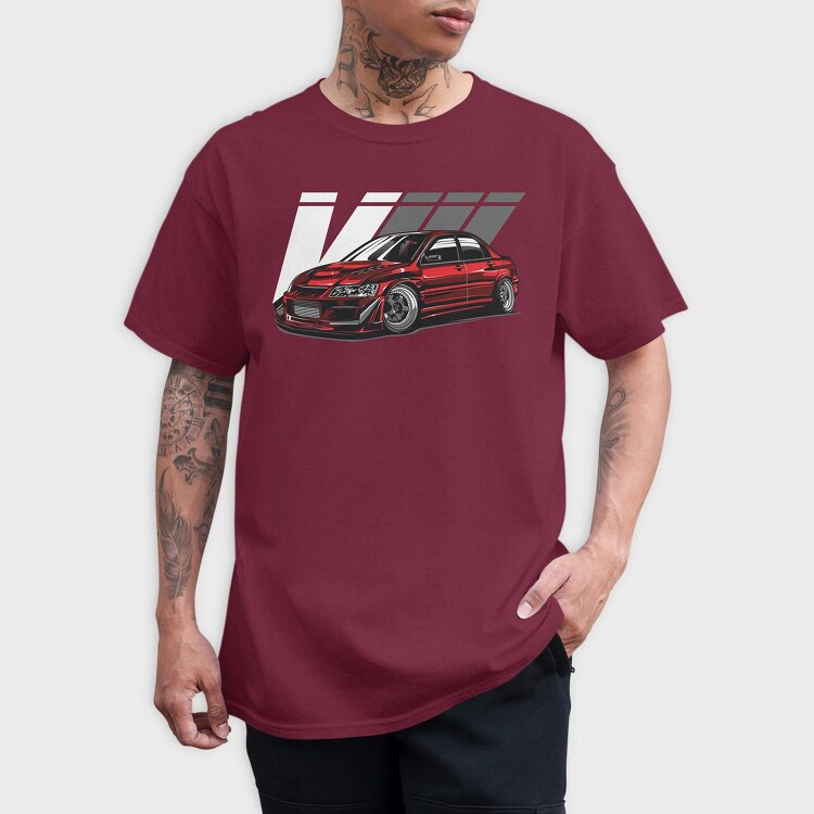 LANCER EVO VIII, Tricou Barbati (Unisex)
