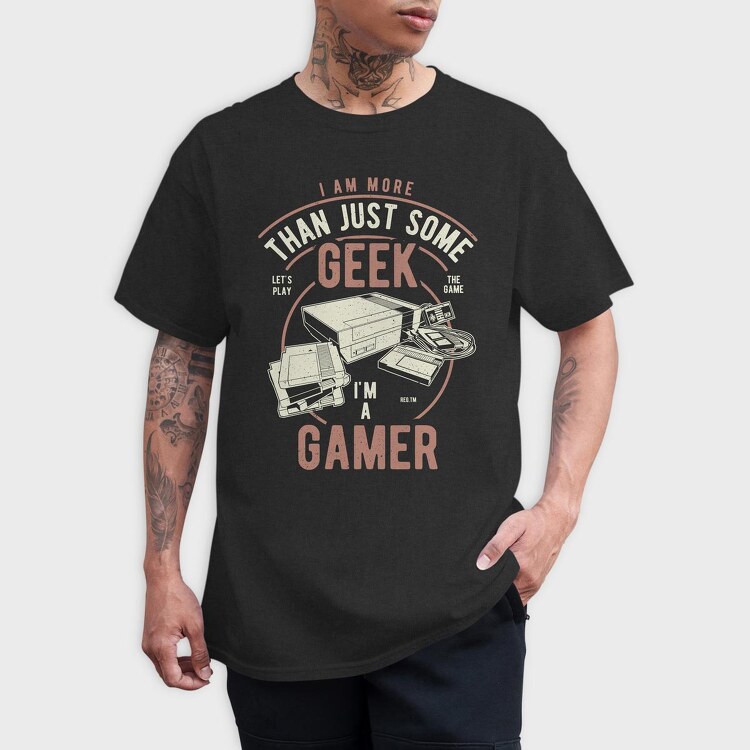 Geek Gamer, Tricou Barbati (Unisex)
