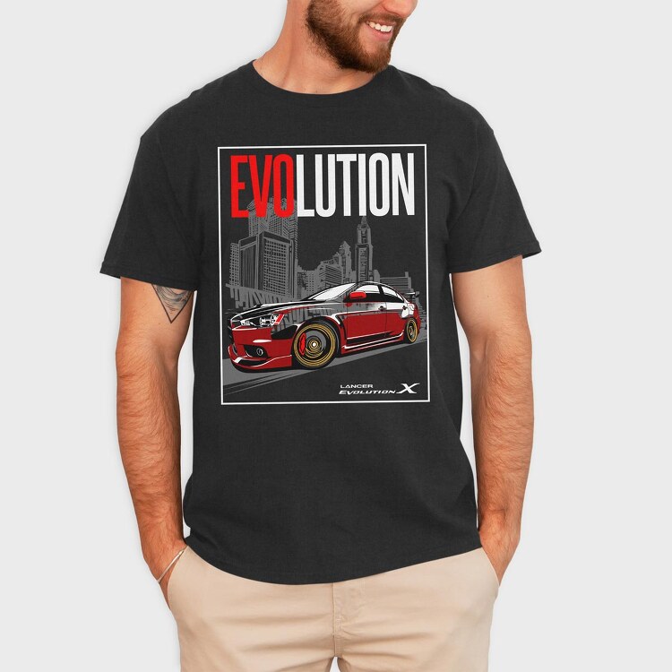 Lancer Evo X 2, Tricou Barbati (Unisex)