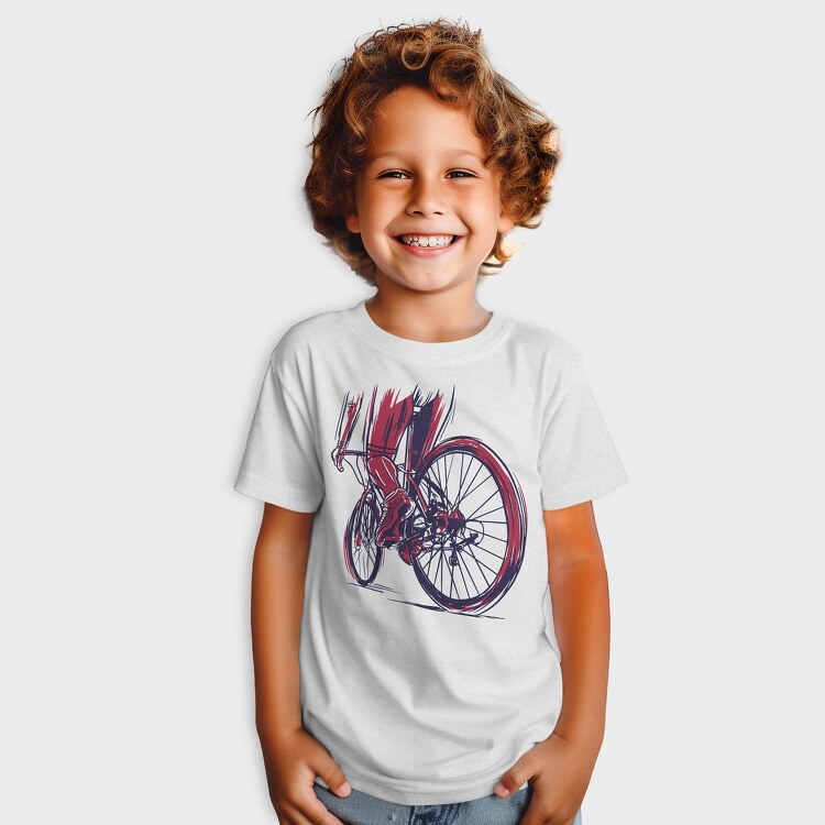 Muscular Cyclist, Tricou Copii