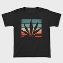 Cannabis Retro Design, Tricou Copii