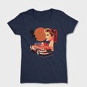 Classic Car Convertible Girl Trees, Tricou Femei