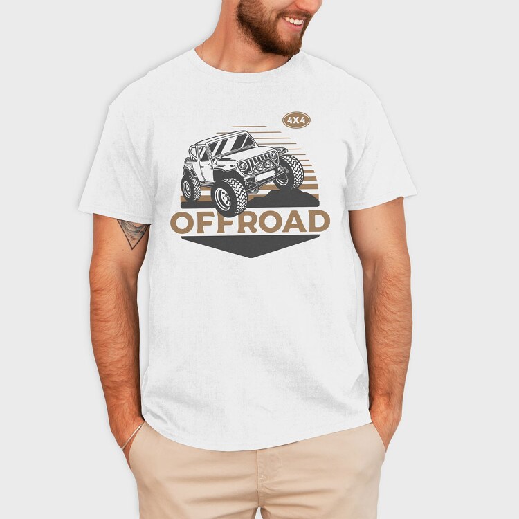 Off Road Jeep 0, Tricou Barbati (Unisex)